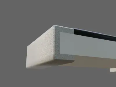 Resistor SMD - Electronic parts Low-poly 3D model