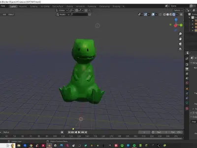 Dinosaur Small Low-poly 3D model