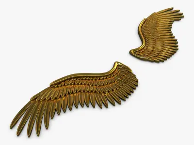 Eagle Wings Gold v 2 3D model