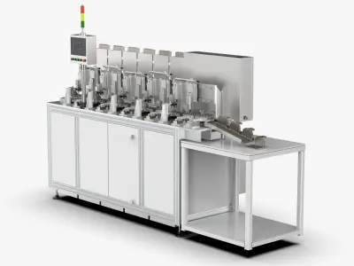 Automatic Wafer Oil Tank Sorting Machine 3D model