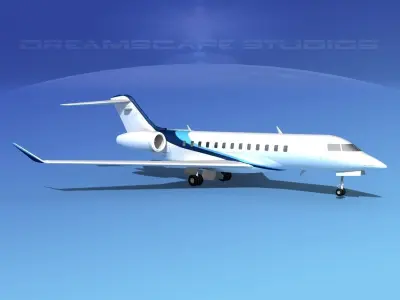 Bombardier Global Express 6000 V10 3D model
