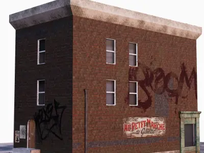 Biulding Asset1 Free low-poly 3D model