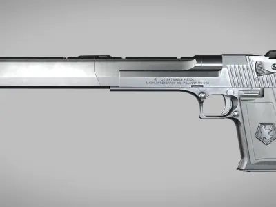 Desert Eagle Peacemaker Low-poly 3D model