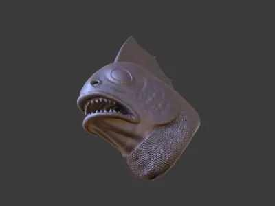 HEAD-R1 high poly sculpt 3D model