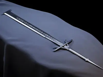 Sword - Dark Fantasy Low-poly 3D model
