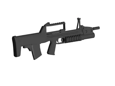 ADS amphibious rifle 3D model