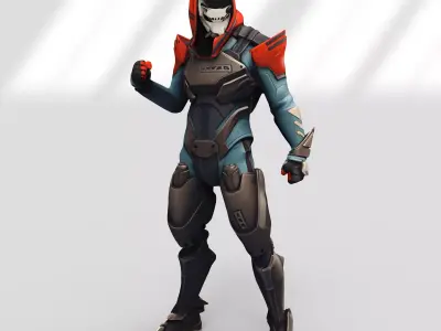 Vendetta skin form Fortnite 3D model