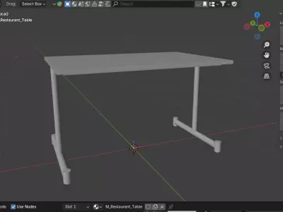Modern Restaurant Dining Table Free low-poly 3D model