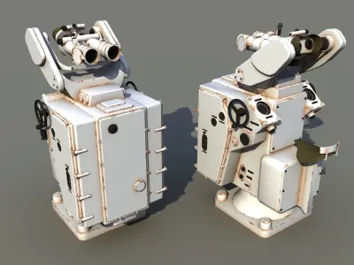 Bismarck Searchlight Director Free 3D model