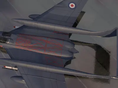 De Havilland DH-110 Sea Vixen 3D model