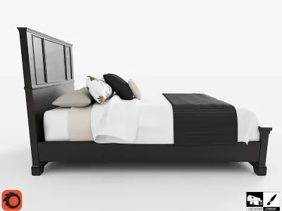 Asian Bedroom Sets Free 3D model