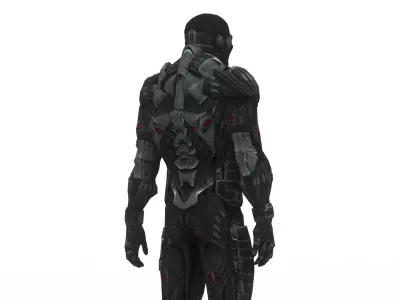 Advanced Nanosuit Soldier High-Tech Combat Armor 3D Model  Low-poly 3D model