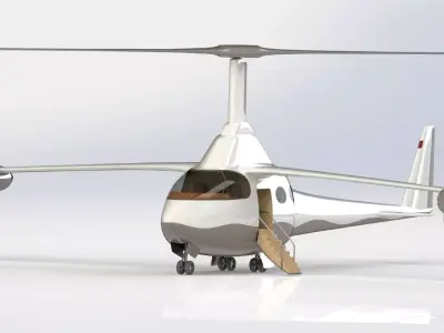 eVTOL Airplane 3D model