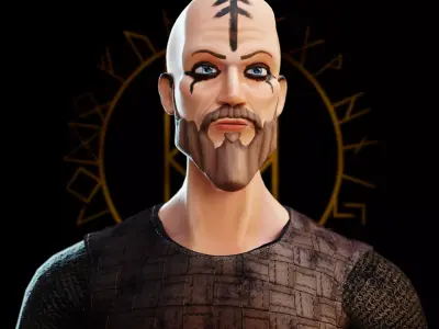 Floki Viking Low-poly 3D model