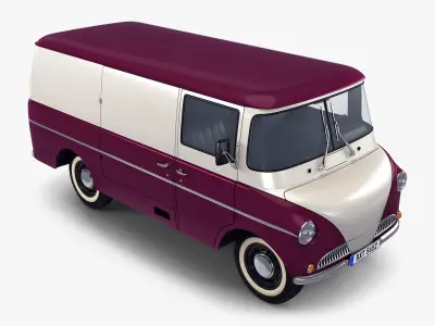 Generic Retro Cargo Van M 2 3D model