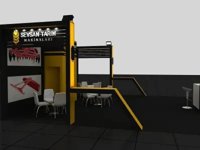 Sevsan Exhibition Stand 3D model