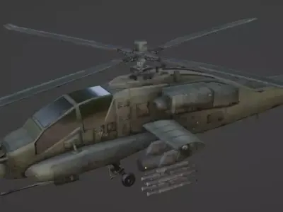 Apache helicopter 3D model