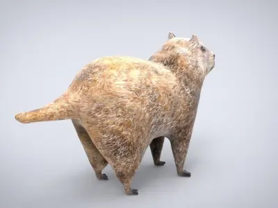 GROUNDHOG Low-poly 3D model