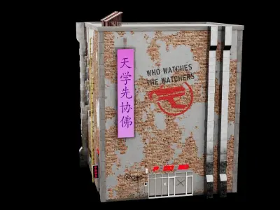Cyberpunk Building Free 3D model