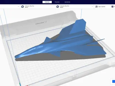 J-50 White Emperor Low-poly 3D model