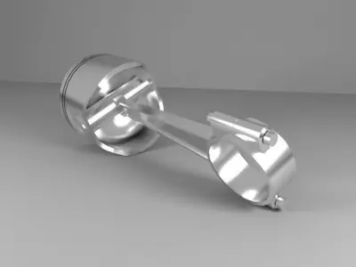 Piston Low-poly 3D model