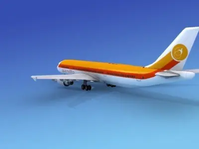 Airbus A300 Air Jamaica 3D model