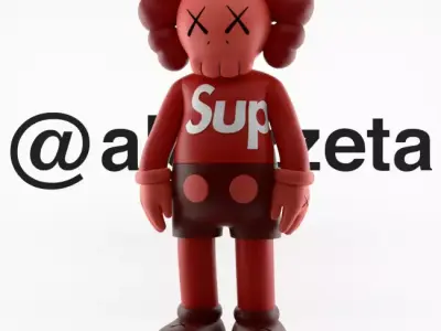 Kaws x Supreme for Print 3D print model