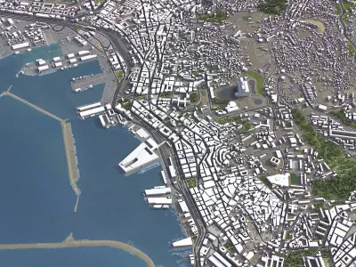 Algiers - 3D City Low-poly 3D model