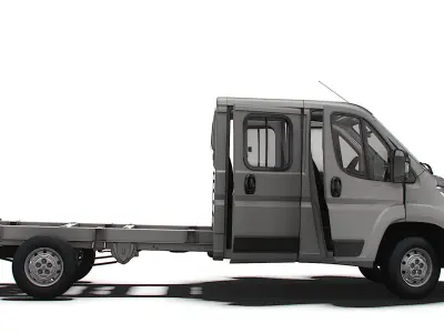 Peugeot Boxer Chassis Truck CrCab 4035WB HQInterior 2023 3D model