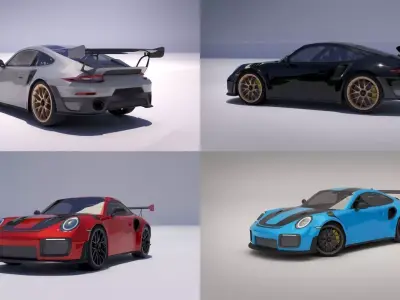 2018 911 GT2 RS Free 3D model