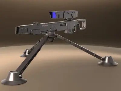 Sci-Fi Snipe 3D model