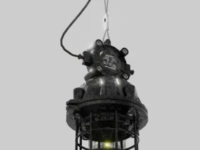 Industrial Lamp OMP-300 Low-poly 3D model