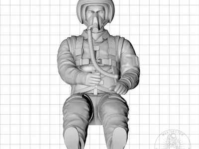 RUSSIAN JET-PILOT 3D print model