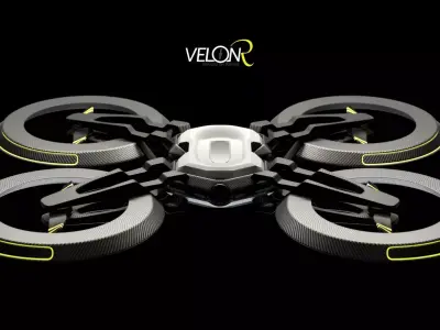 Racing Drone Low-poly 3D model