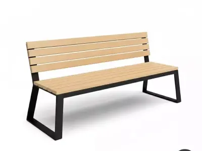 Low poly Bench Free low-poly 3D model purchase