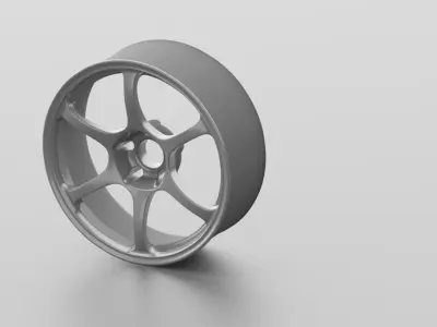 ADVAN RGII Rims Free low-poly 3D model