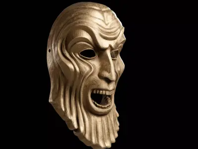 The Masque of Mandragora - Doctor Who Mask of Tragedy 3D print model