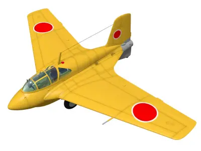 Mitsubishi J8M Ki-200 Syusui 3D model
