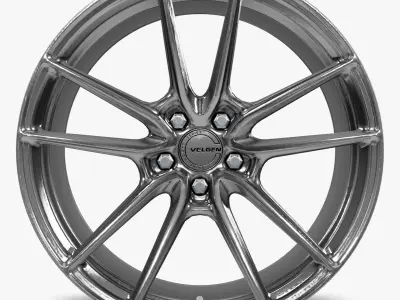 Velgen Wheels Lightweight Series VF5 Wheel Gloss Silver Mustang Low-poly 3D model