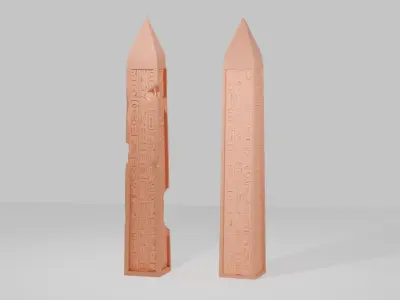 Obelisk Low-poly 3D model