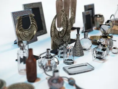 Contemporary Accessories for Interior Renderings 3D model