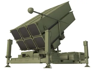 NASAMS air defense system intercepts 3D model