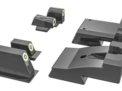 Pistol Night Sights Low-poly 3D model