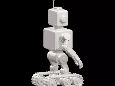 Vintage Robot 3D print model