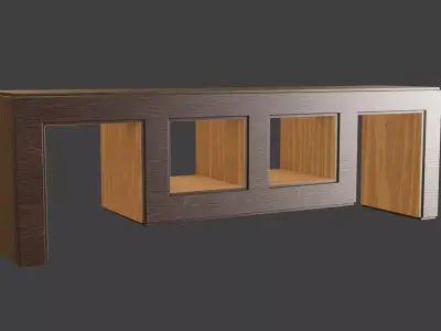 TV Bench Free 3D model