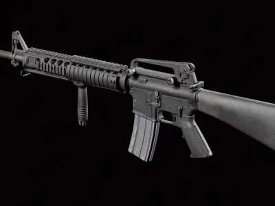 M16A4 Low-poly 3D model