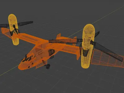 BELL V-247 VIGILANT - THE MEGA DO-IT-ALL TILTROTOR DRONE - 3D model