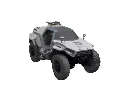 scifi armor apc 3D model