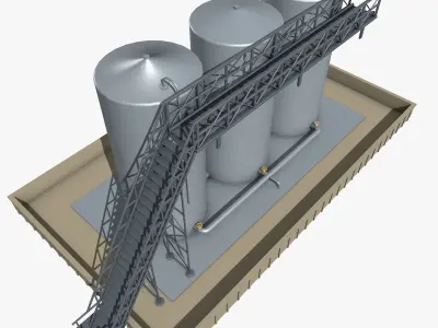 Industrial Storage Equipment Model 3D model