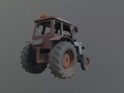 tractor wreck 3D model